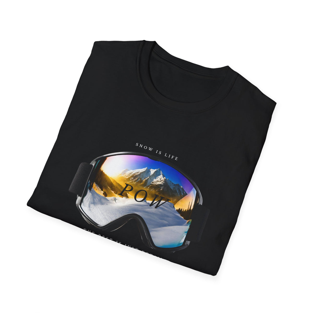 Snowboarding "Pow" Softstyle T-Shirt