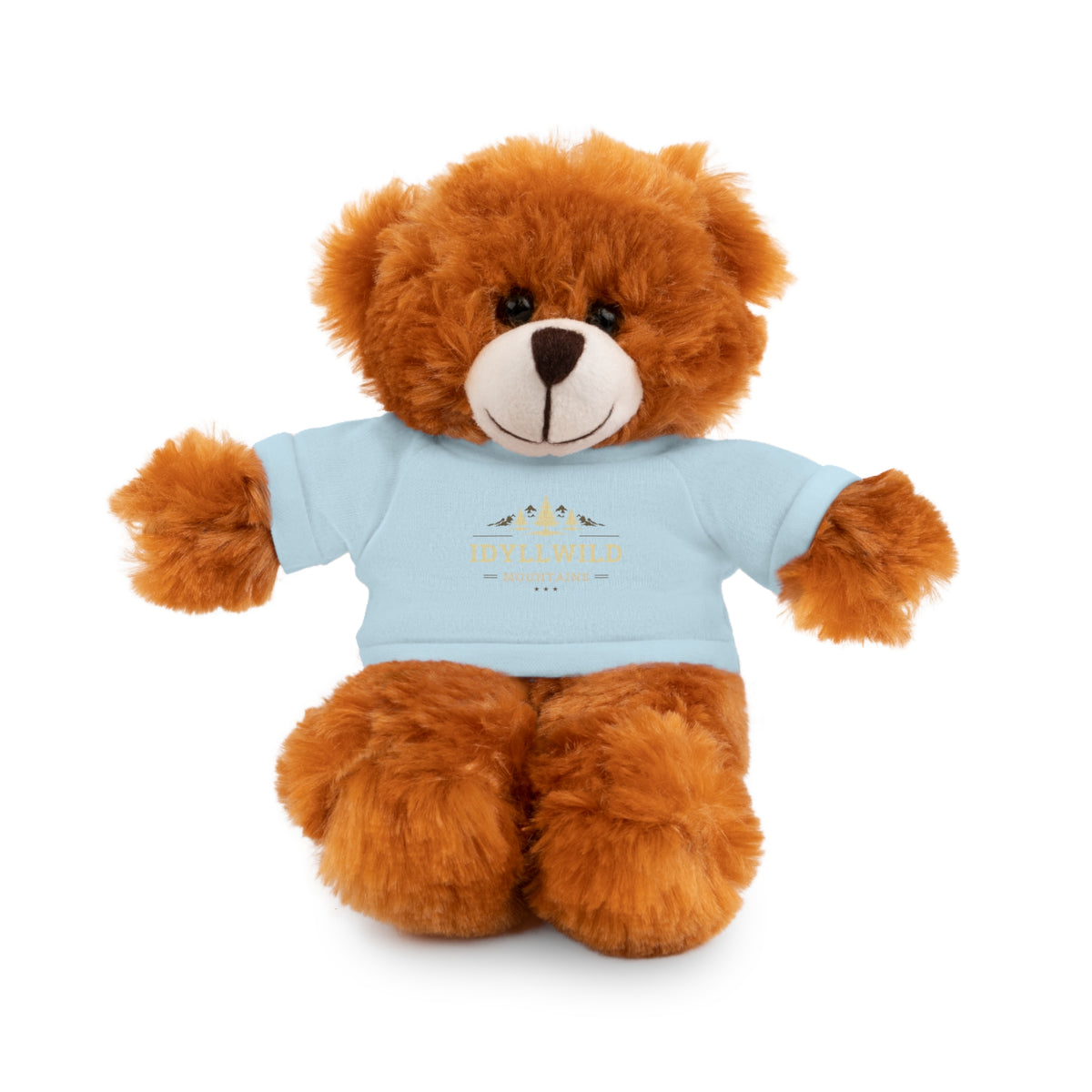Stuffed Animals with Tee Idyllwild Mountain Badge