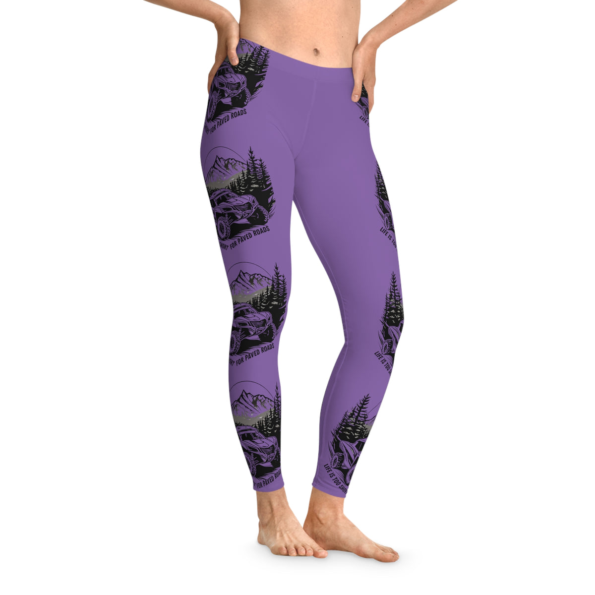 Can Am Offroad Purple Stretchy Leggings