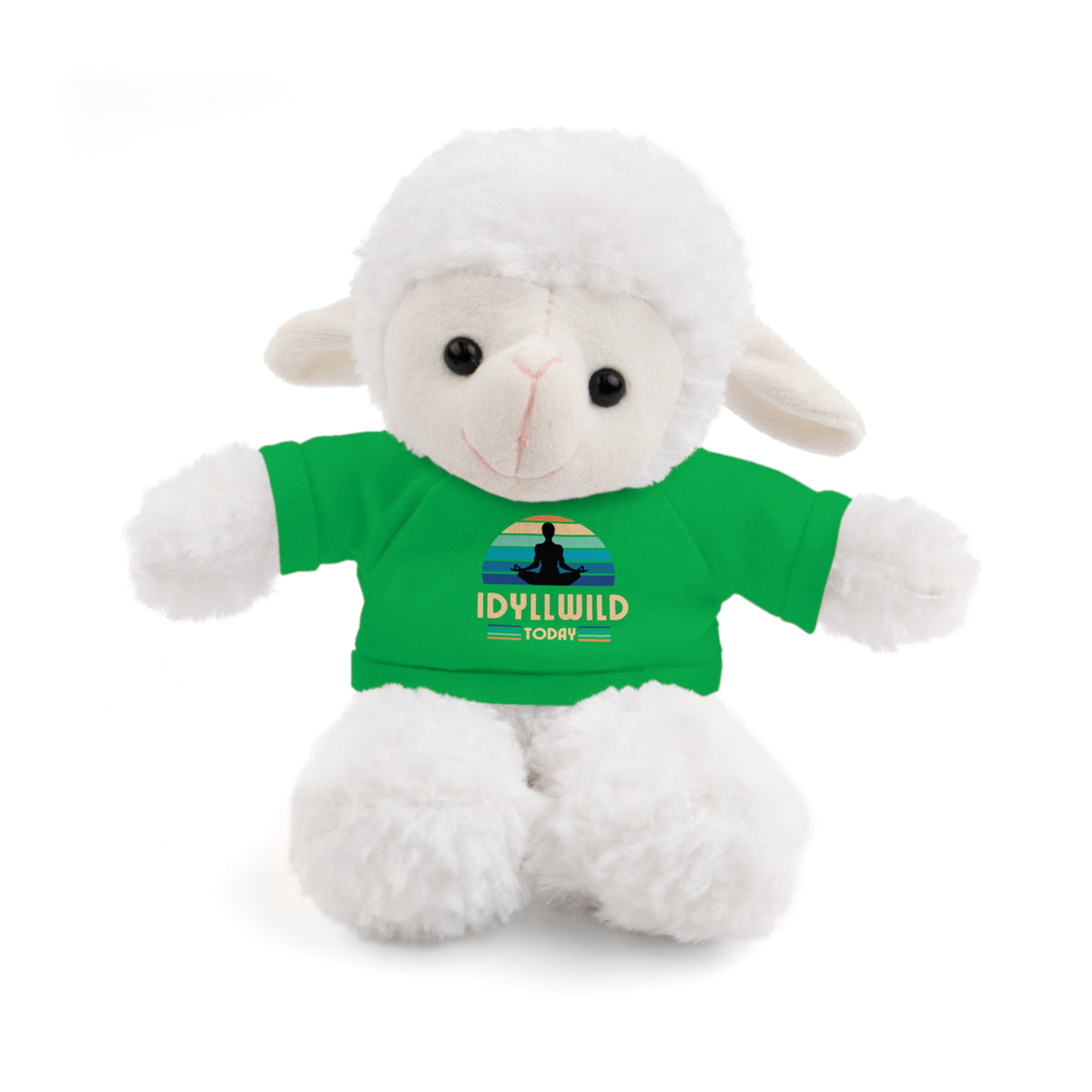 Stuffed Animals with Tee Idyllwild Yoga Day