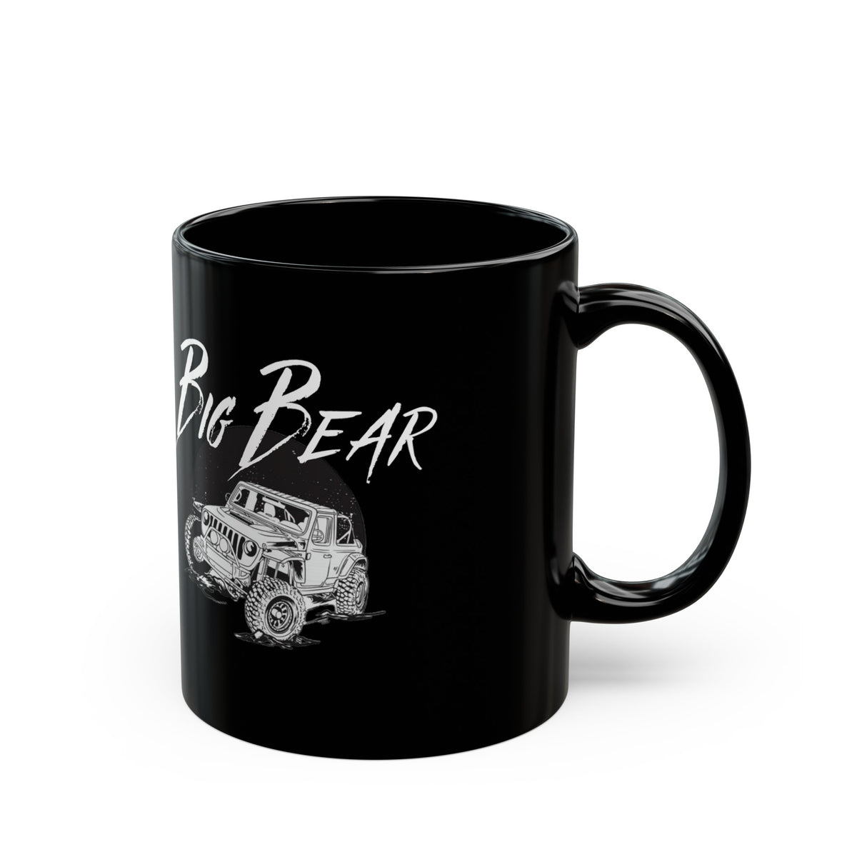 Big Bear Jeep Black Coffee Tea Mug
