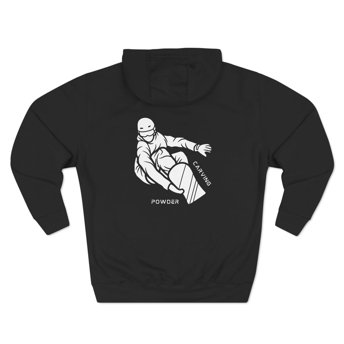 Snowboard  "Fresh pow, carving" Hoodie