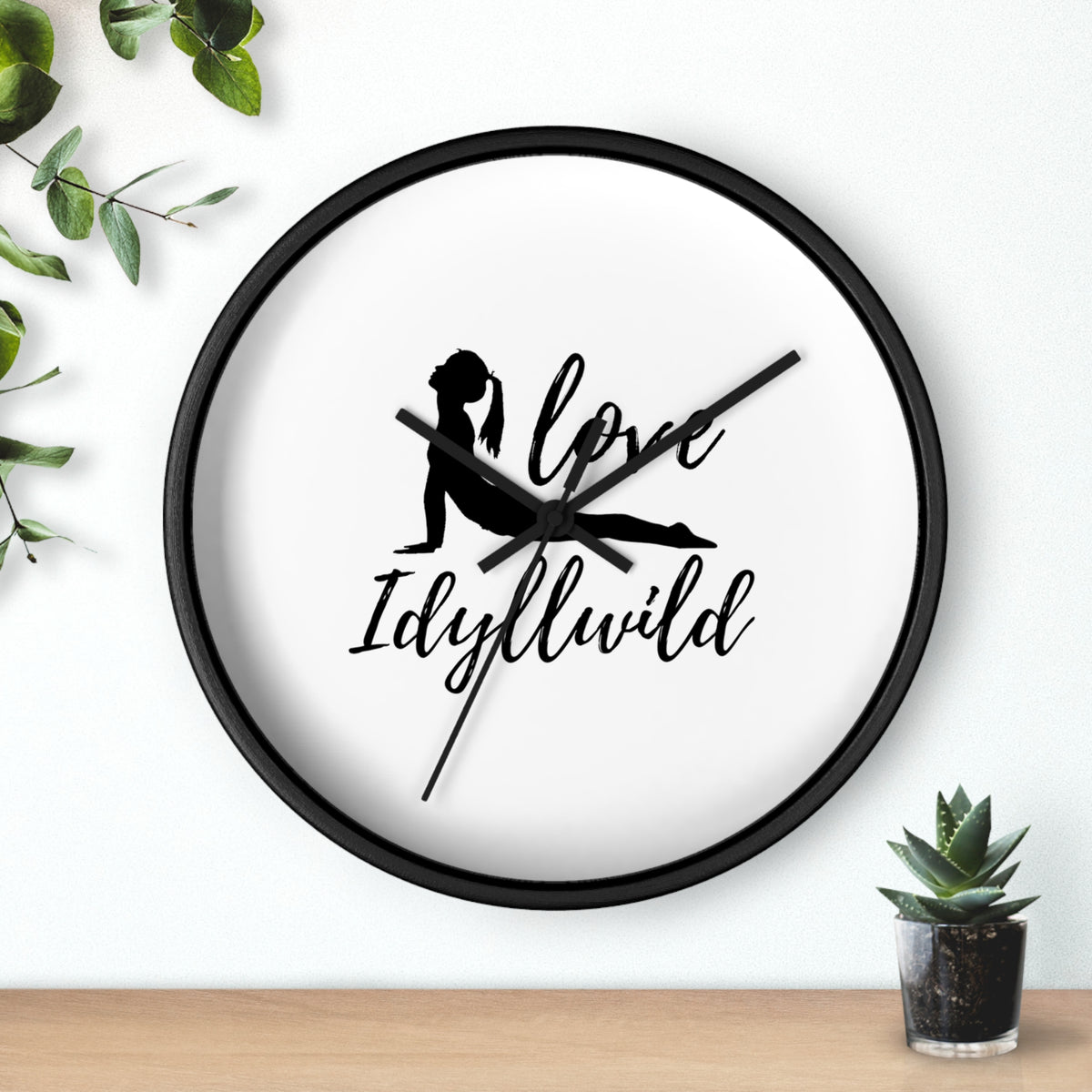 Wall Clock Love Idyllwild Yoga
