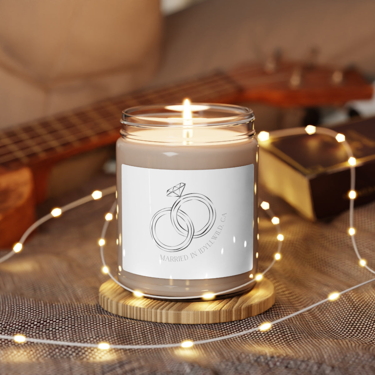 Scented Soy Candle, 9oz Married in Idyllwild Ring Set