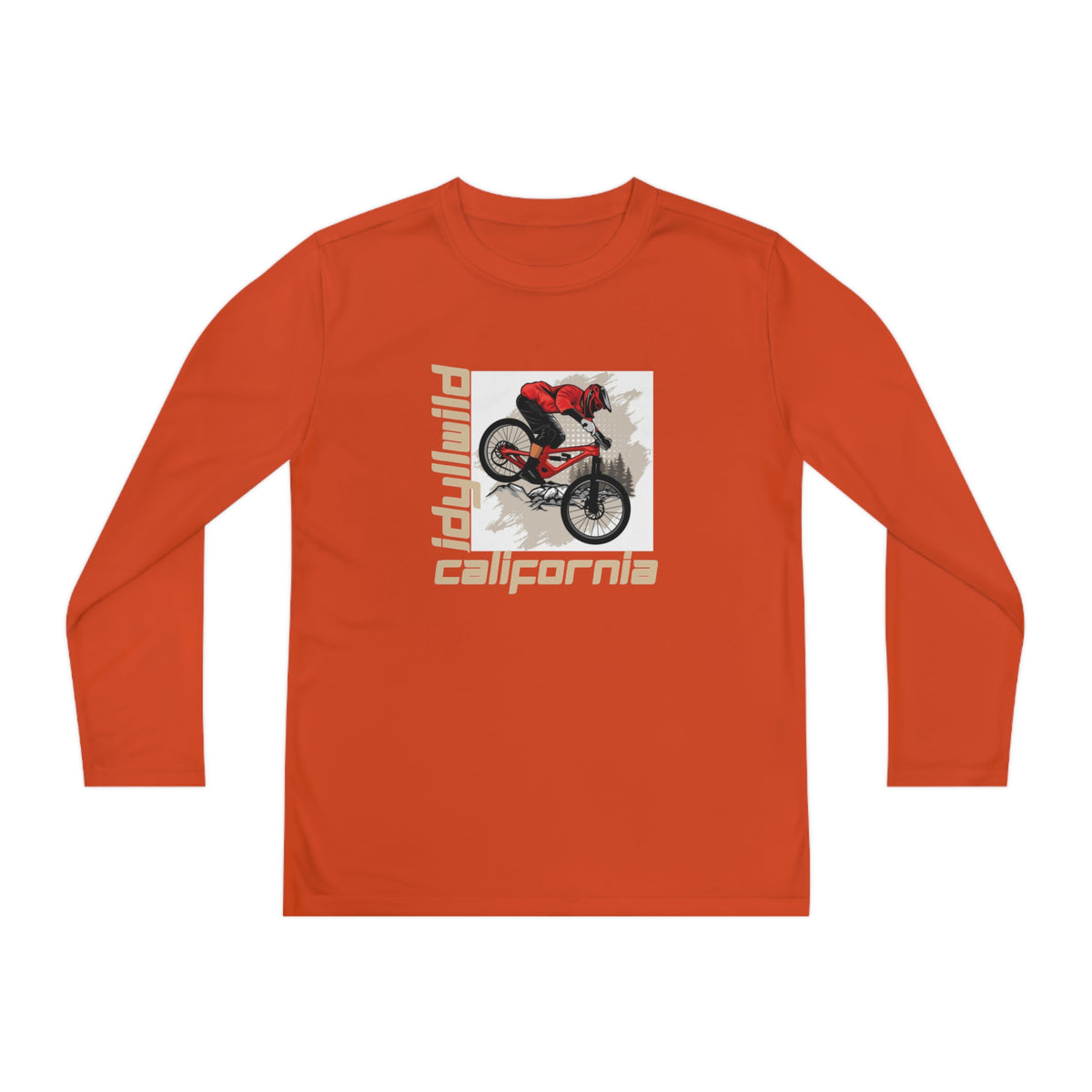 Idyllwild Mountain Biking Square II Youth Long Sleeve Competitor Tee