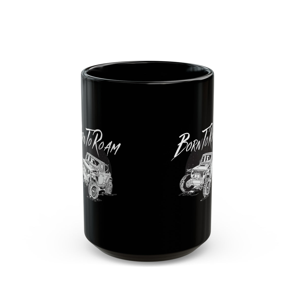 Mammoth Jeep Black Coffee Tea Mug