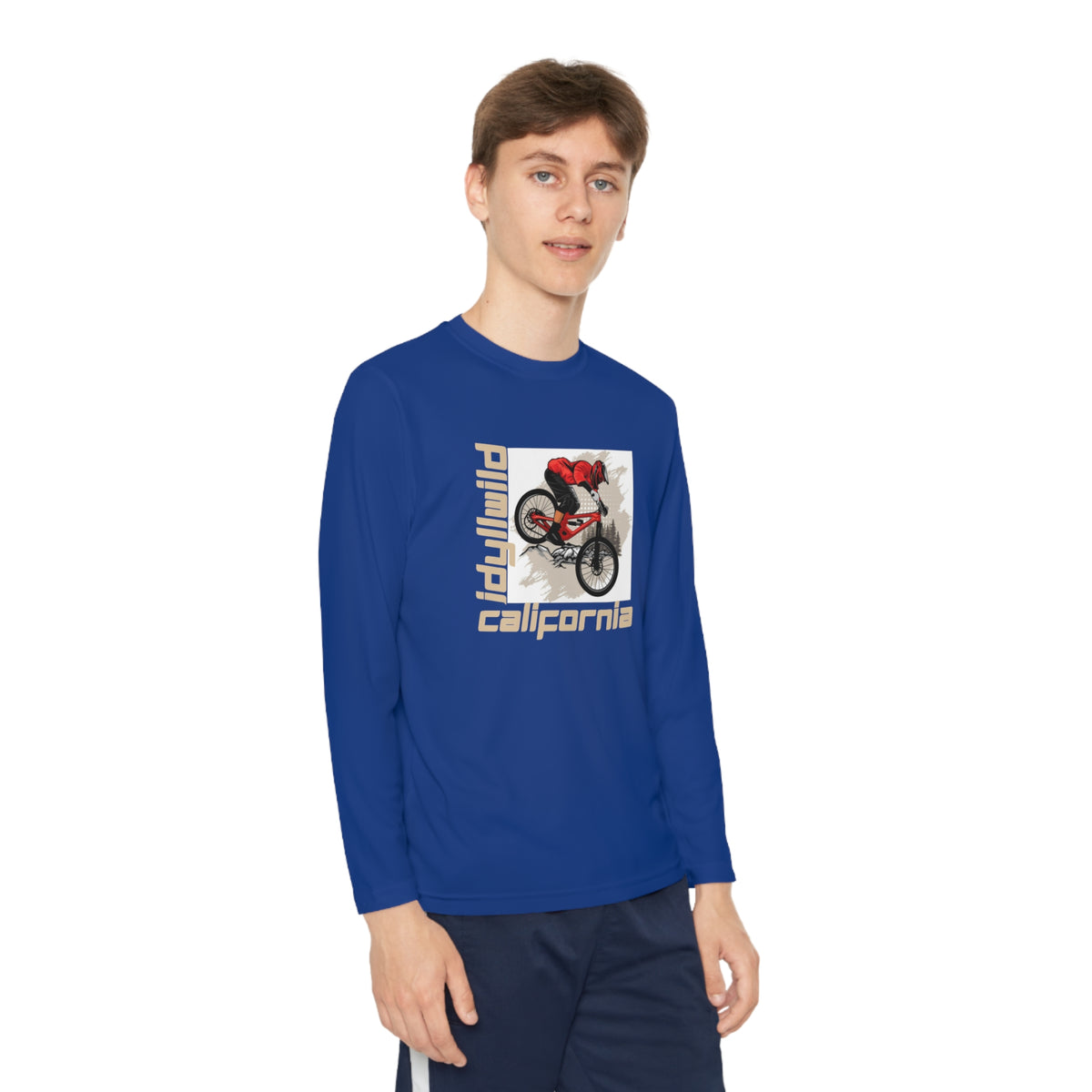 Idyllwild Mountain Biking Square II Youth Long Sleeve Competitor Tee