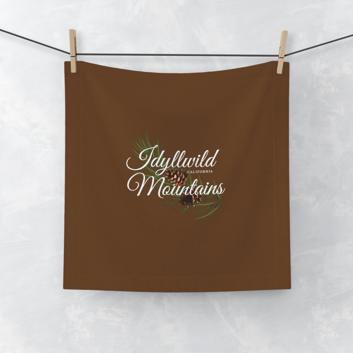 Idyllwild Coneback Brown Face Towel