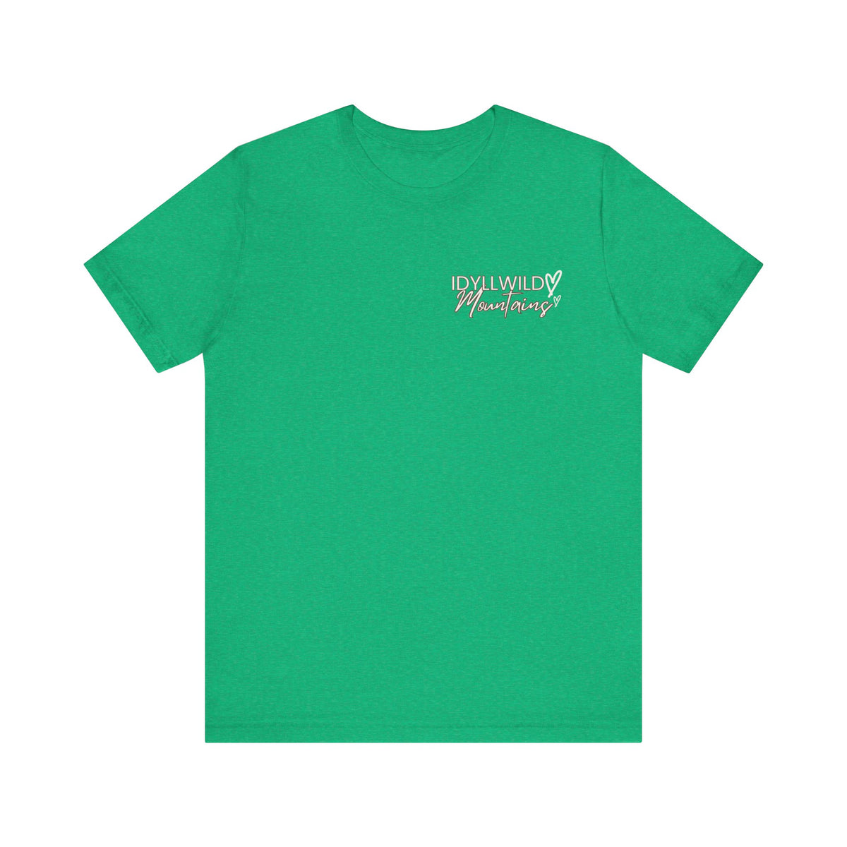 Womens Jersey Short Sleeve Idyllwild Mountains Heart T-shirt