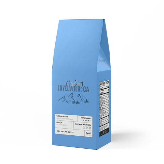 Cascades Coffee Blend (Medium-Dark Roast) Climbing Idyllwild Blue
