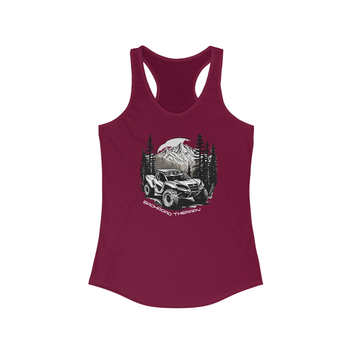Womens "Back Road Therapy" Can Am Tank Top