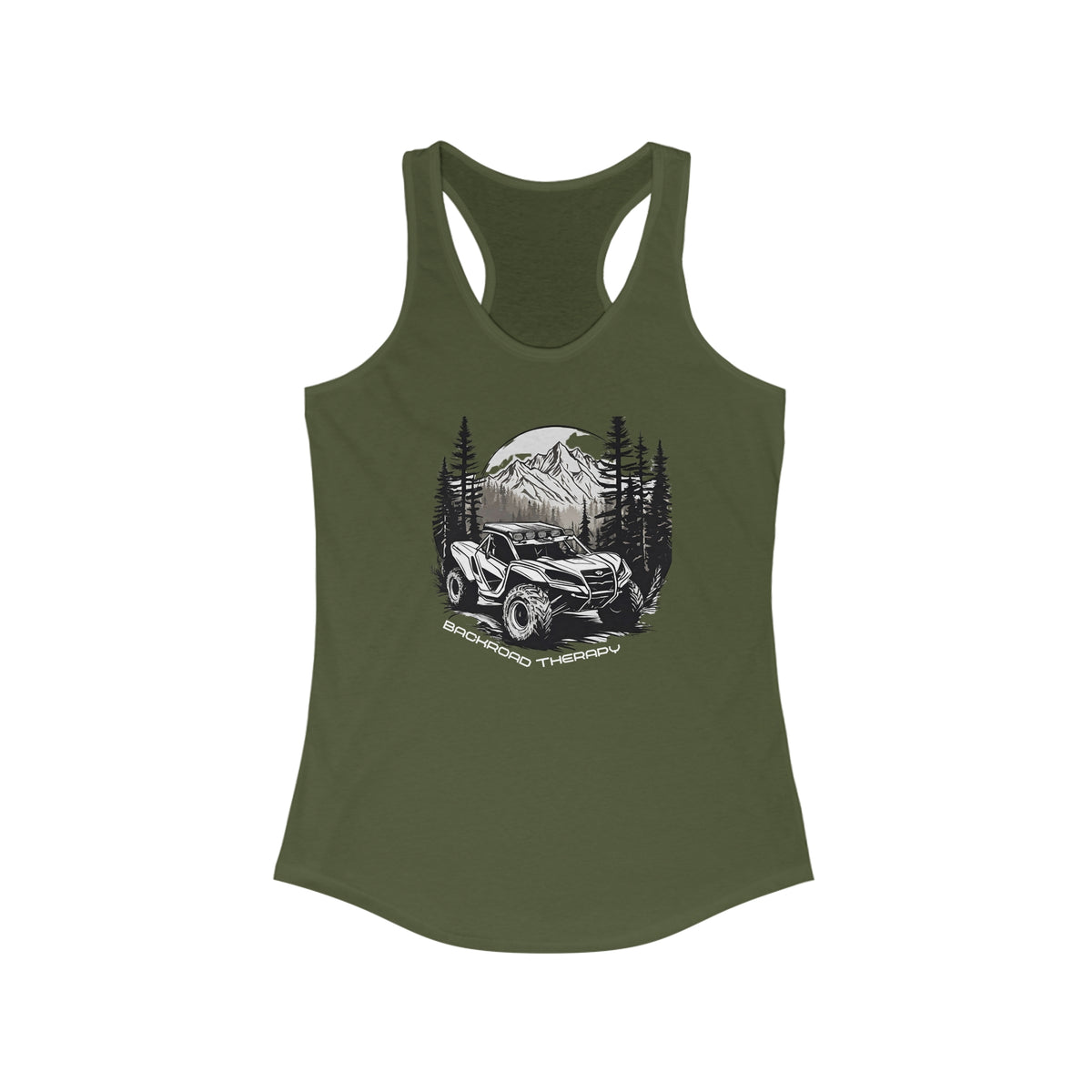 Womens "Back Road Therapy" Can Am Tank Top