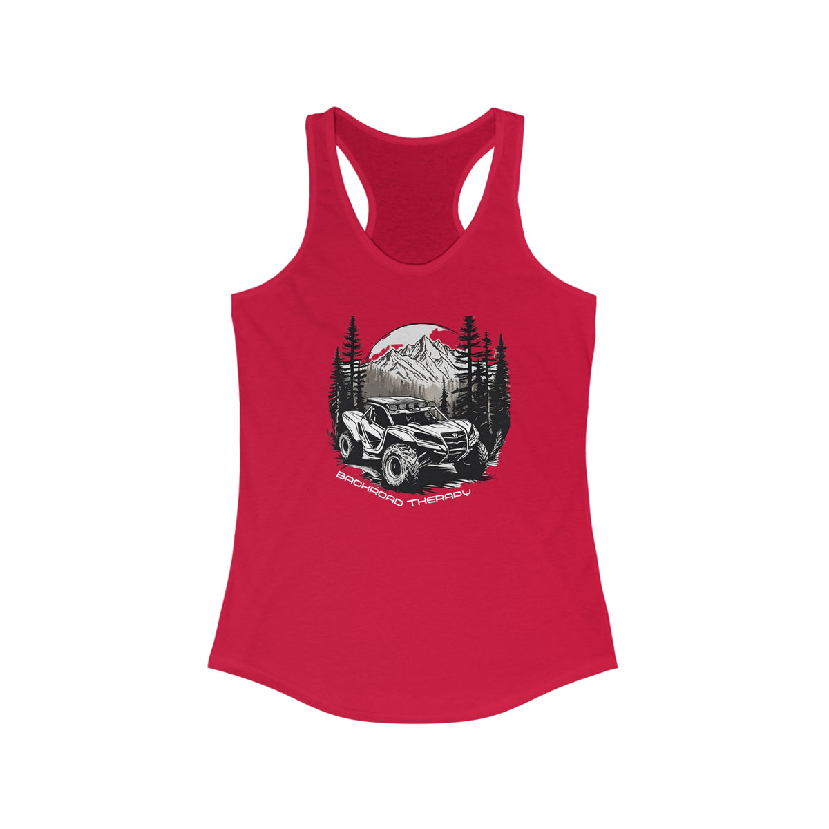 Womens "Back Road Therapy" Can Am Tank Top