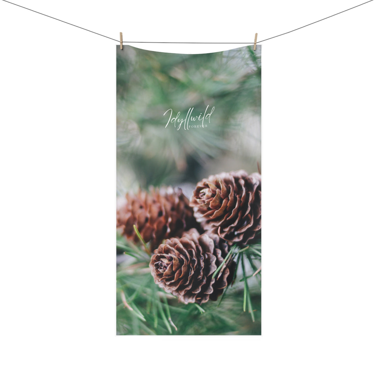 Idyllwild Pine Cone Mink-Cotton Towel