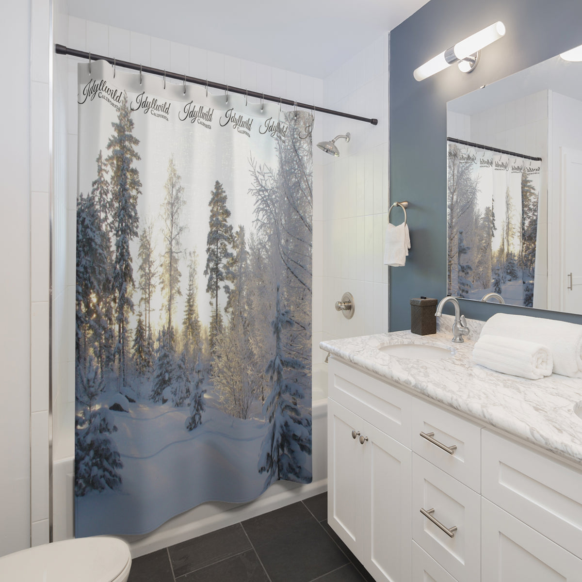 Idyllwild Snow Shower Curtains