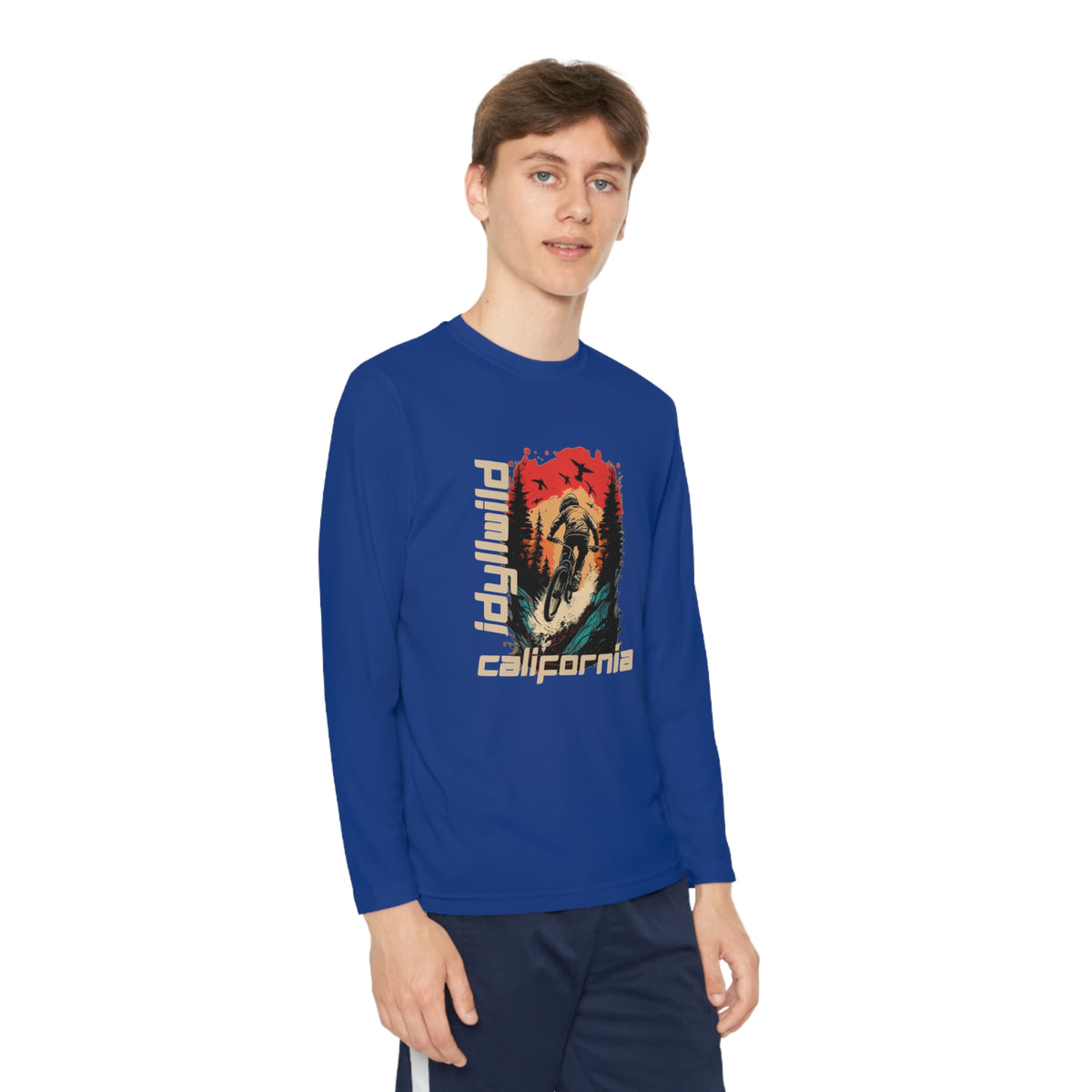 Idyllwild Mountain Biking Youth Long Sleeve Competitor Tee
