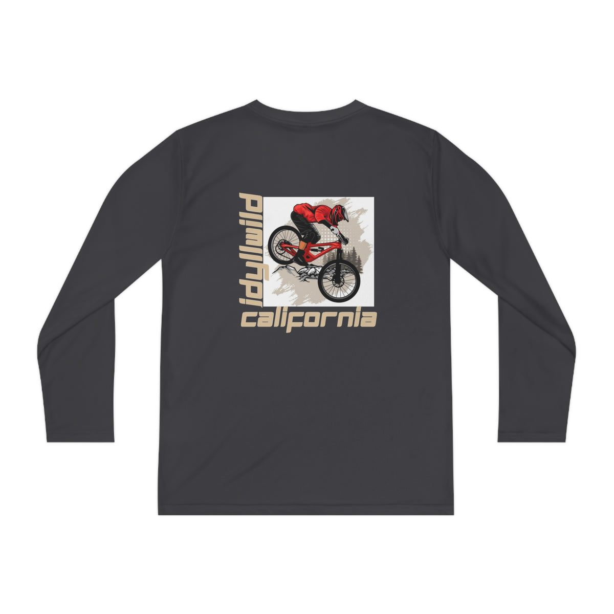 Idyllwild Mountain Biking Square II Youth Long Sleeve Competitor Tee