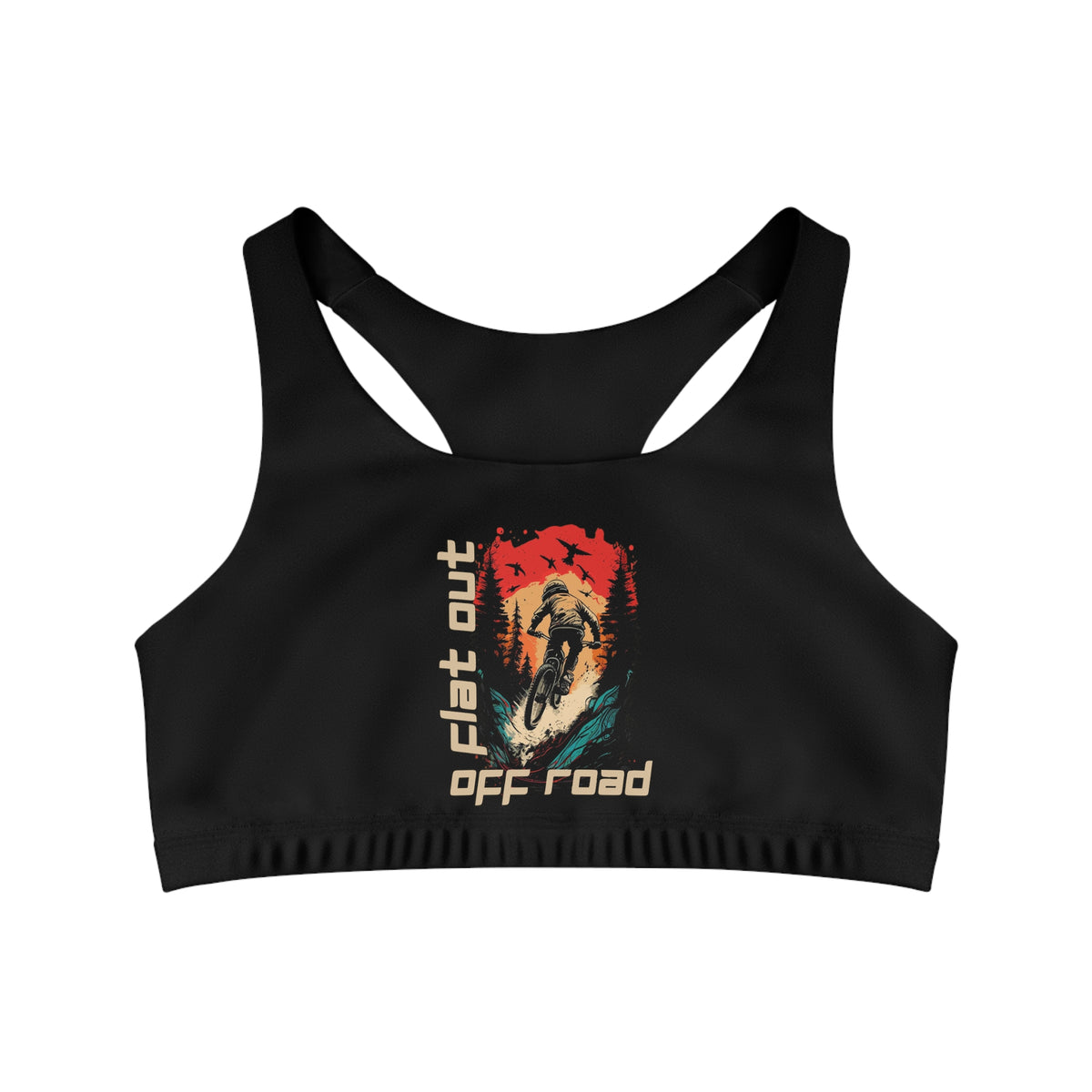Mountain Biking "Flat Out Off Road" Sports Bra