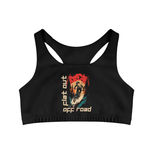 Mountain Biking "Flat Out Off Road" Sports Bra