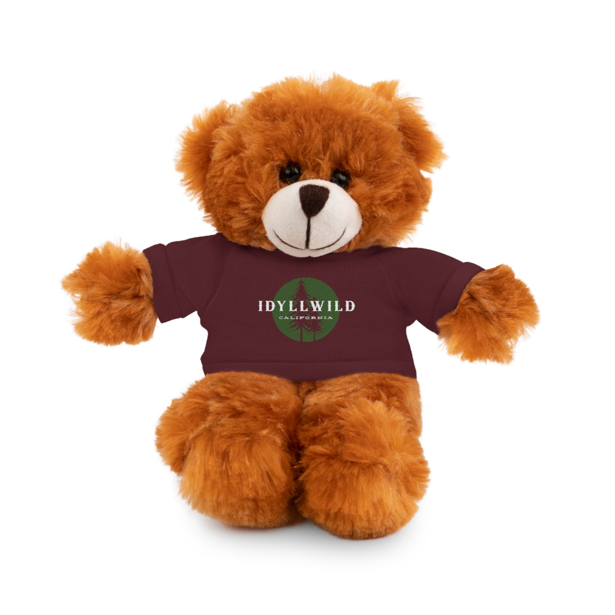 Stuffed Animals with Tee Idyllwild Pine Badge