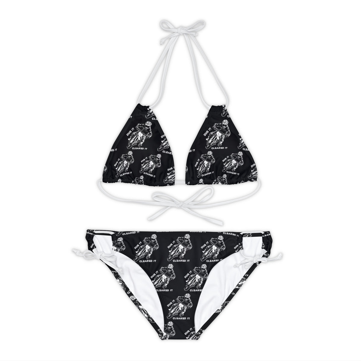 Dirtbike Motocross "Dug it Cleared It" Strappy Bikini Set