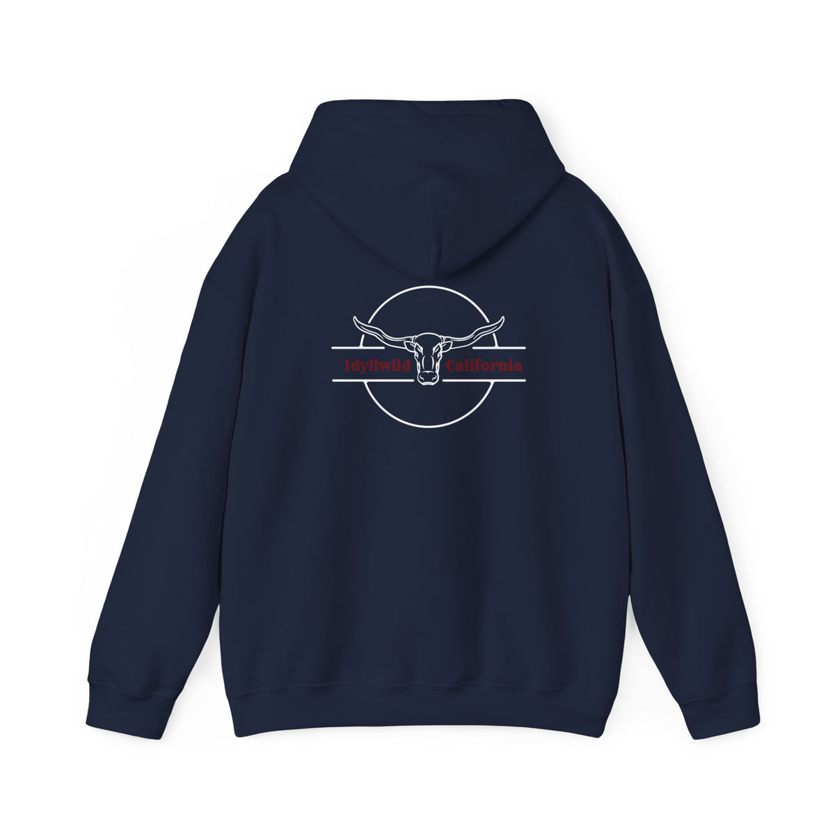 Unisex Heavy Blend™ Hooded Sweatshirt Bullhead RedWhite