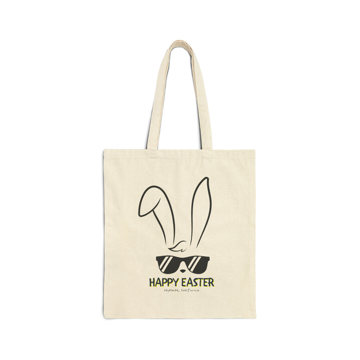Cotton Canvas Tote Bag Bunny Shades cool kid
