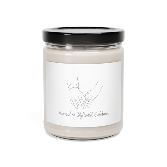 Scented Soy Candle, 9oz Married In Idyllwild Holding Hands