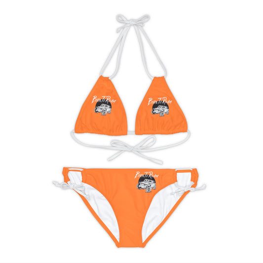 Jeep "Born To Roam" Strappy Orange Bikini Set