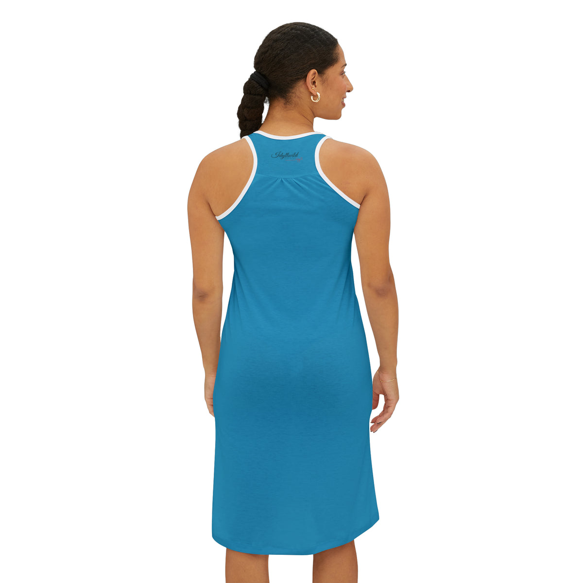 Copy of Women's Racerback Dress (AOP)Idyllwild Cow 1 Turquoise