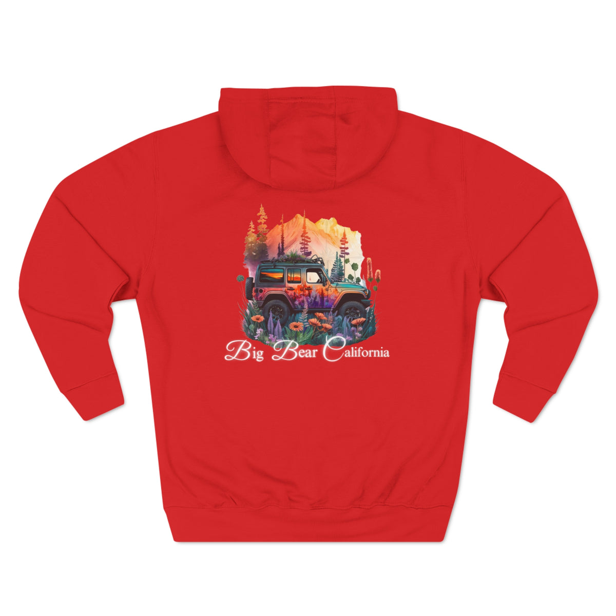 Big Bear Jeep Floral Hoodie