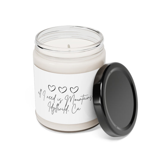Scented Soy Candle, 9oz all i need is mountains