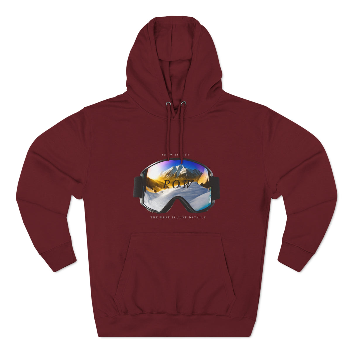 Snowboard  "POW" Hoodie