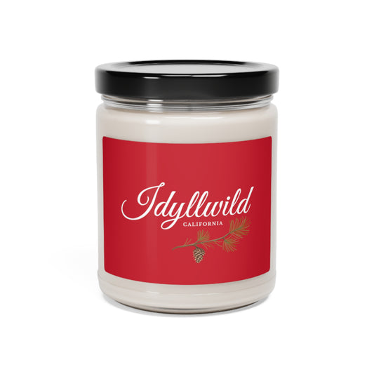 Scented Soy Candle, 9oz Idyllwild Classy Cone Red Label