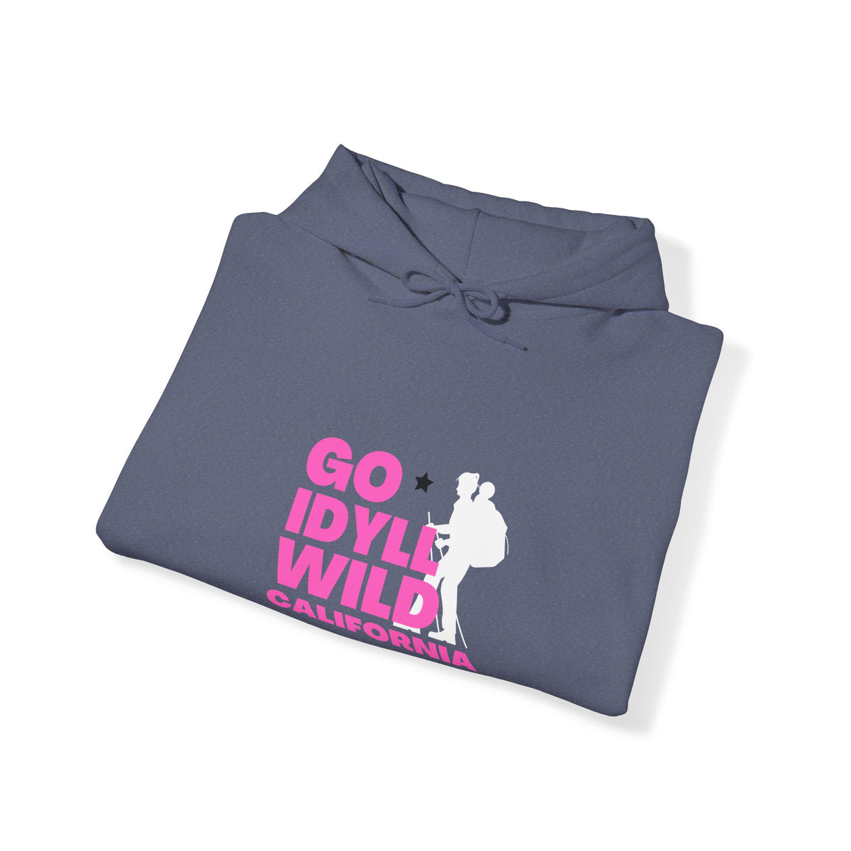Idyllwild Mom Hiker Pink Text Hoodie