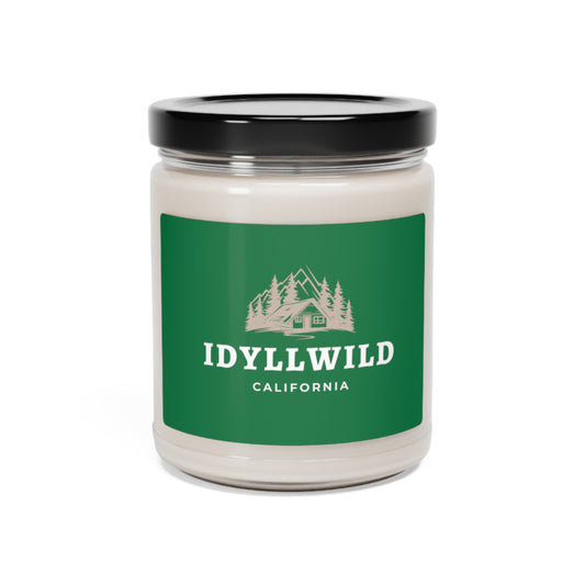 Scented Soy Candle, 9oz Idyllwild Cabin Green Label