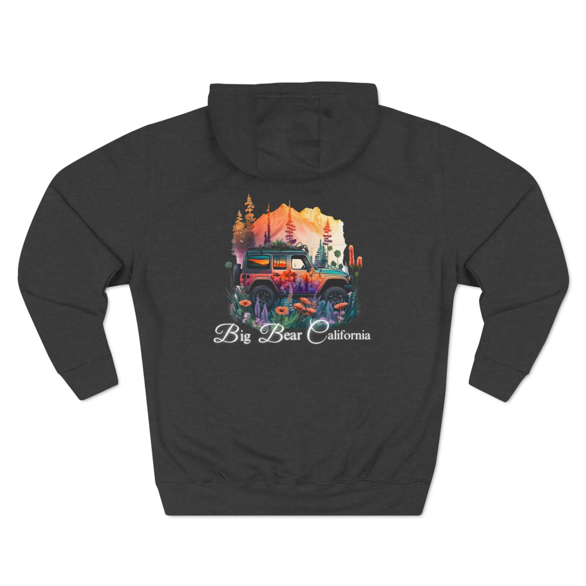 Big Bear Jeep Floral Hoodie
