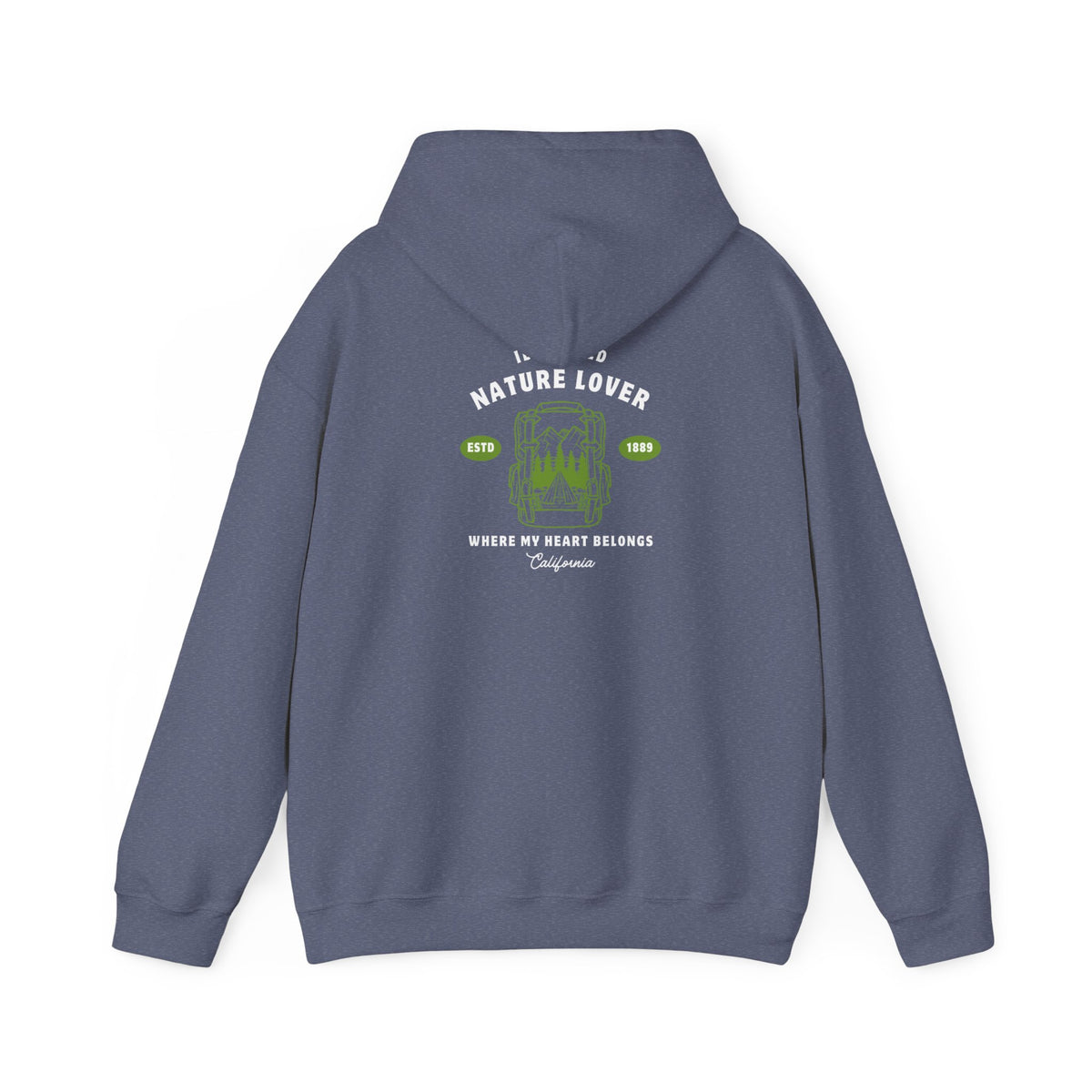 Idyllwild Nature Lover Established Green Hoodie