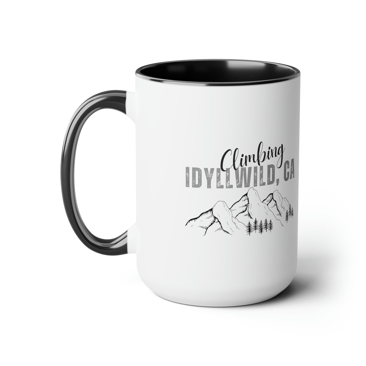 Two-Tone Coffee Mugs, 15oz Climbing Idyllwild