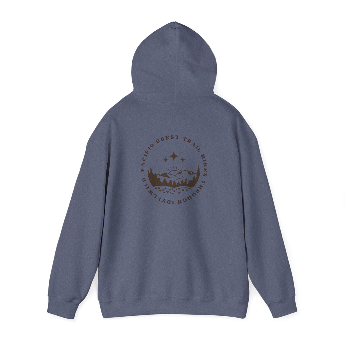 Pacific Trail Hiker through Idyllwild BrownText Hoodie
