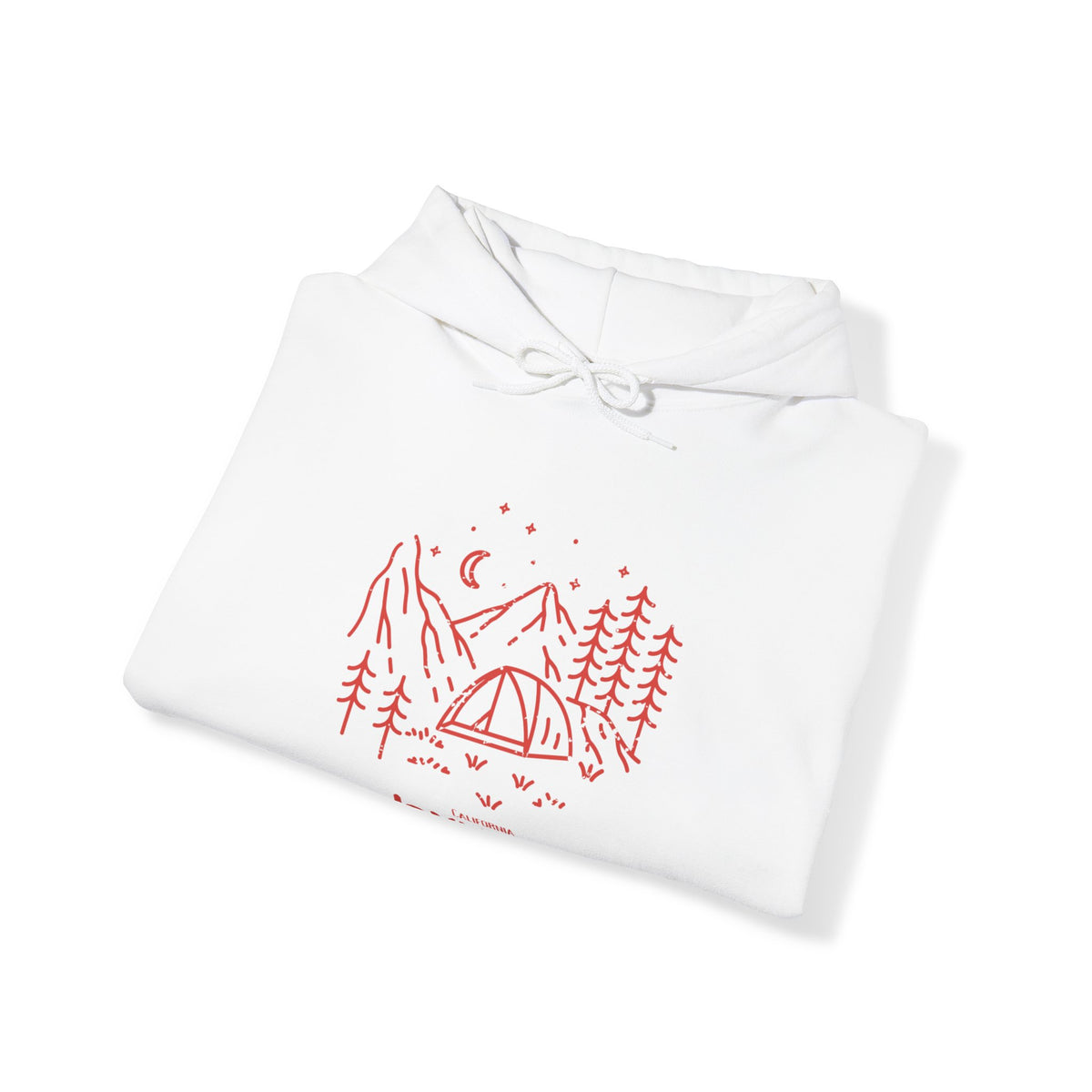 Unisex Heavy Blend™ Hooded Sweatshirt Camping RED
