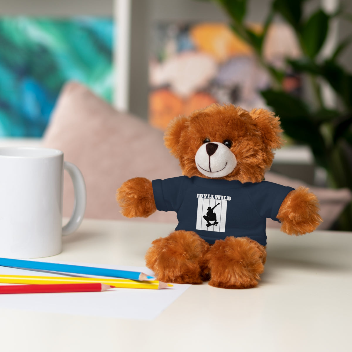 Stuffed Animals with Tee Skateboard Idyllwild