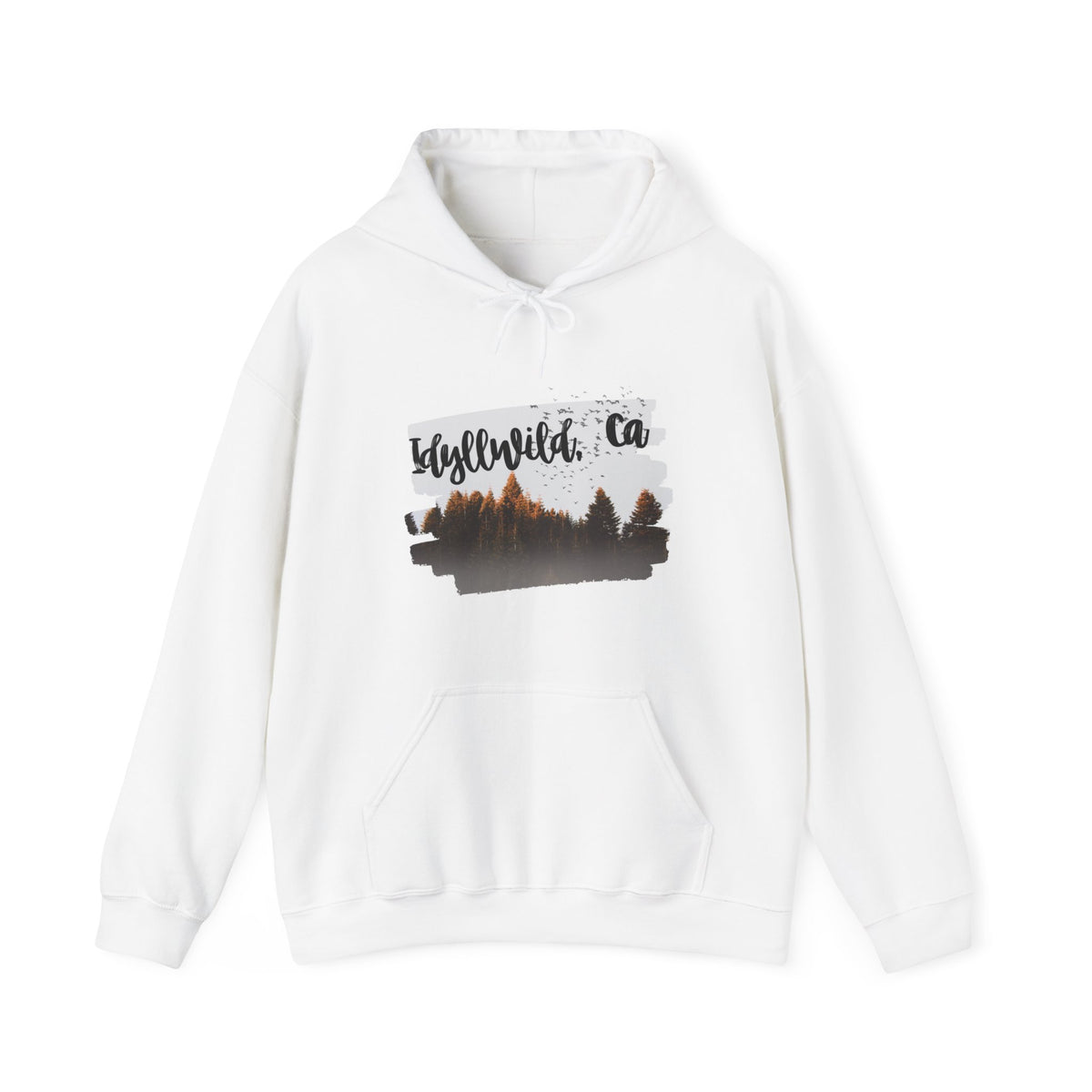 Unisex Heavy Blend™ Hooded Sweatshirt Forest PeekaBoo Scene