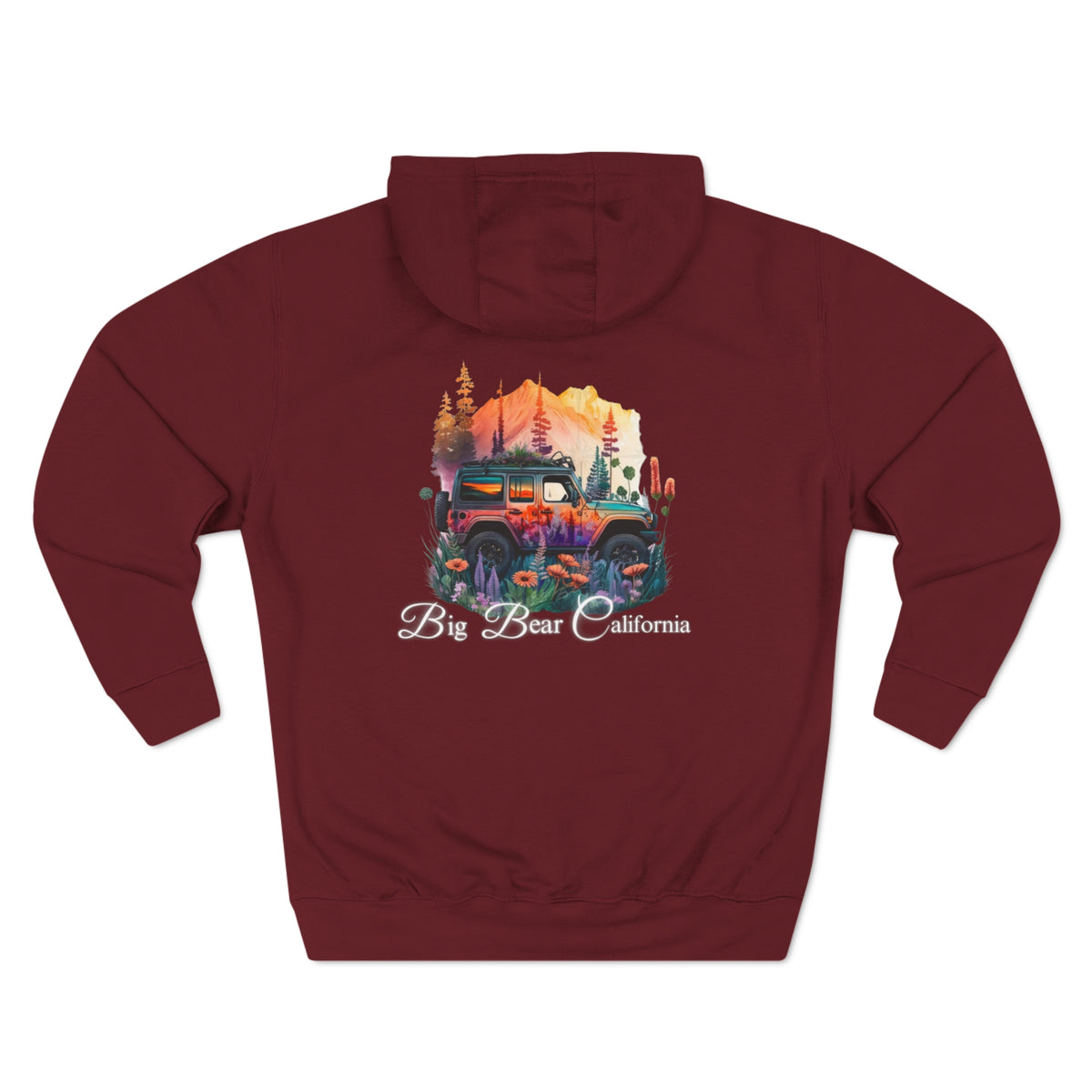 Big Bear Jeep Floral Hoodie