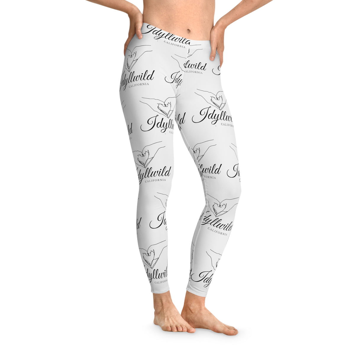 Stretchy Leggings (AOP) Idyllwild Heart Hands