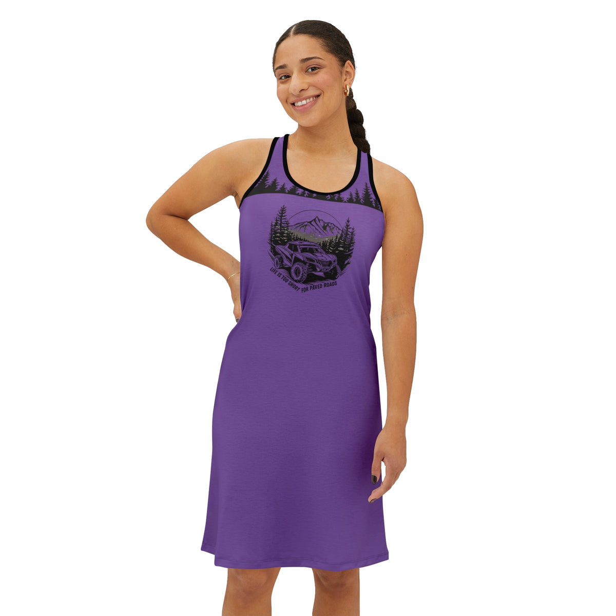 Women's Can Am Offroad Purple Racerback Dress