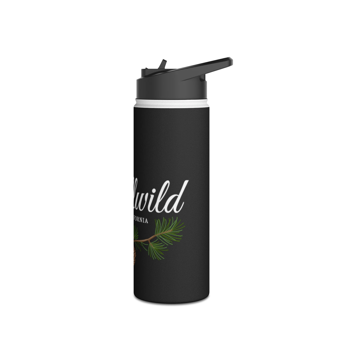 Stainless Steel Water Bottle, Standard Lid Idyllwild Classy Pine