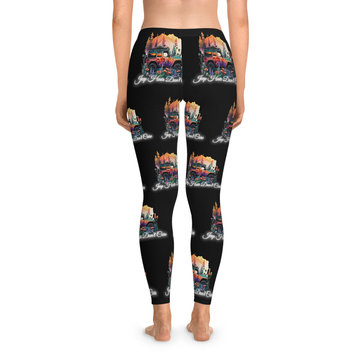 Jeep Hair Don't Care Stretchy Leggings