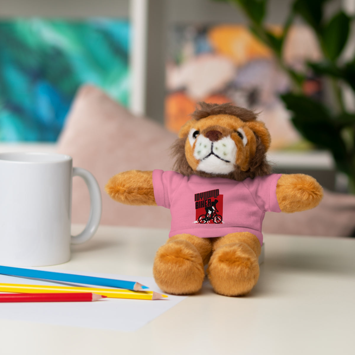 Stuffed Animals with Tee Idyllwild Mountain Biker