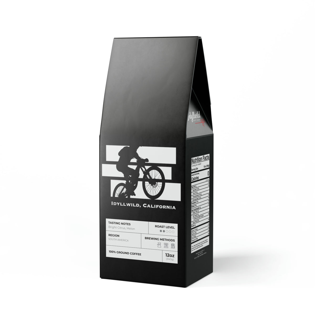 Colombia Single Origin Coffee (Light-Medium Roast) Idyllwild Mountain Biking Black